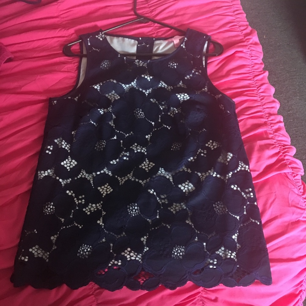 Lilly Pulitzer Iona Lace Floral Top